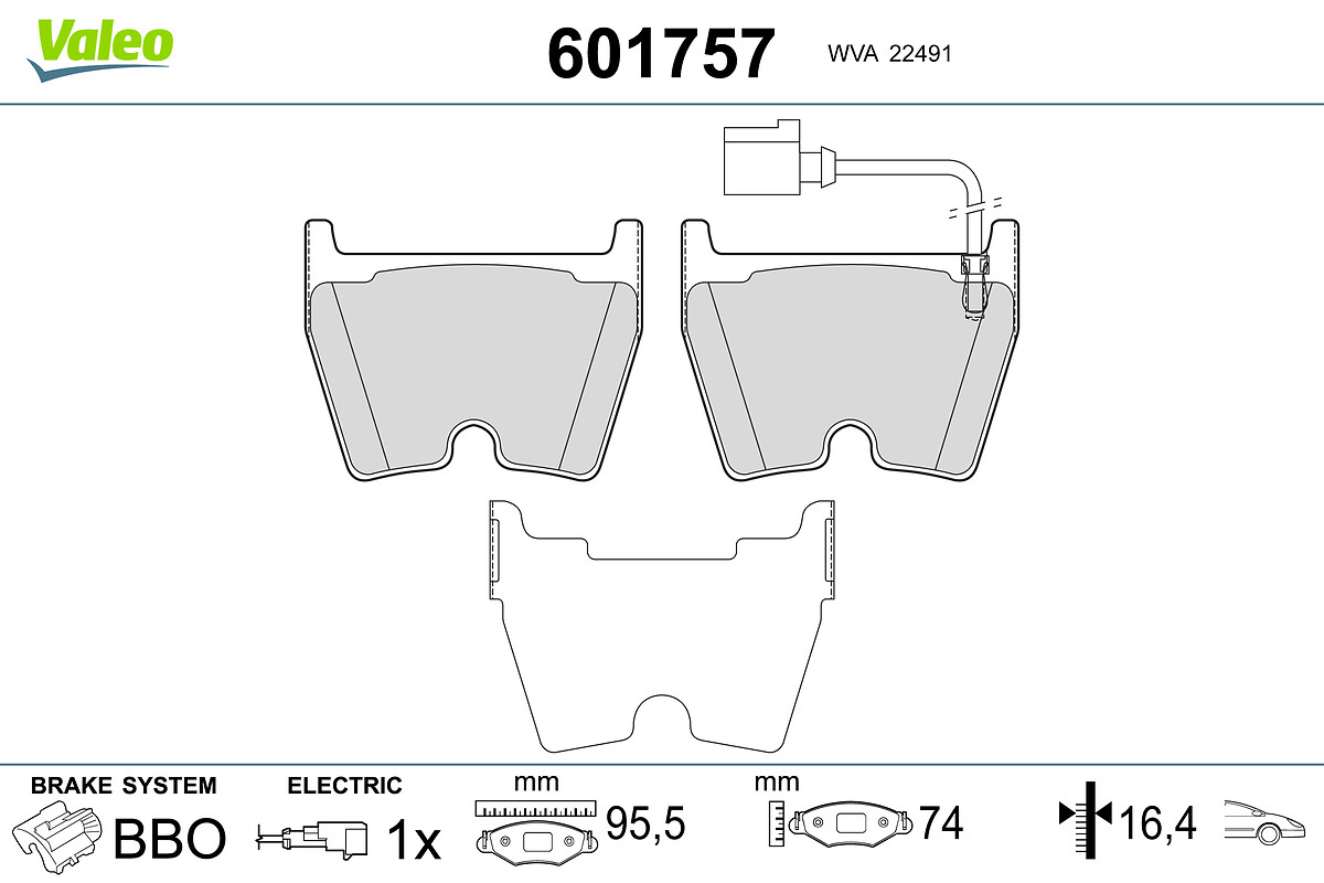 BRAKE PADS AUDI A3 Q3 TT FR